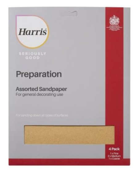 (image for) HAR SANDPAPER ASSORTED - 4S