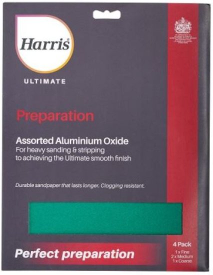 (image for) HARRIS SANDPAPER ALU/OXIDE AST - 4S