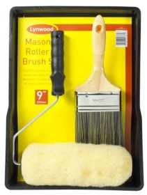 (image for) LYNWOOD MASON ROLLER&BRUSH SET - 9"