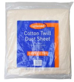 (image for) LYNWOOD DUST SHEET COTTON TWIL - 12X9"