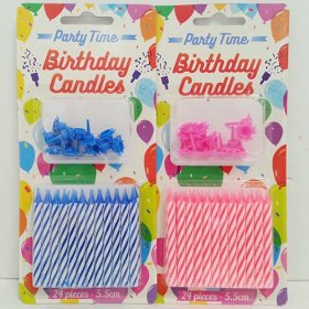 (image for) HENB B/DAY CANDLE 2 ASST - STD