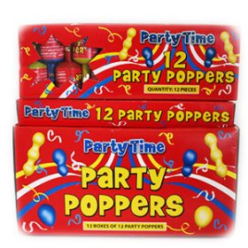 (image for) HEN PARTY POPPERS M/COLO 12X12 - STD