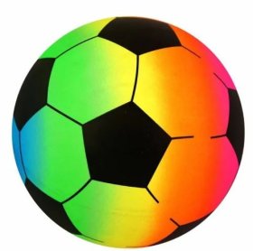(image for) HB FOOTBALL RAINBOW LINED - 20CM