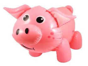 (image for) HENB INFLATABLE PIG - 55CM