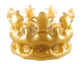 (image for) HENB INFLATABLE GOLD CROWN - 30CM