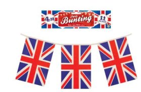 (image for) HEN UNION JACK FLAG BUNTING 4M - 11S