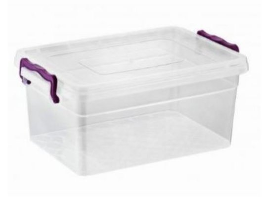 (image for) ASUDE STORAGE BOX+LID CLEAR - 3L