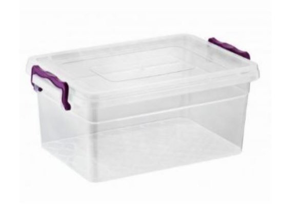 (image for) ASUDE STORAGE BOX+LID CLEAR - 20L