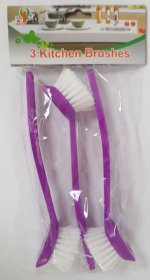 (image for) DISH BRUSH PLASTIC 3PACK - 3S