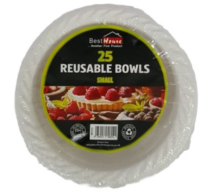 (image for) BB PLASTIC REUSABLE BOWL - 25S
