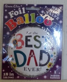 (image for) SEL FOIL BALLOON BEST DAD - 45.7CM