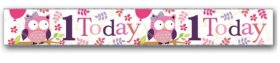 (image for) SEL B/DAY BANNER AGE 1 GIRL - 2.5M