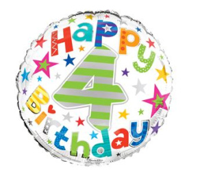 (image for) SEL FOIL BALLOON-AGE 4