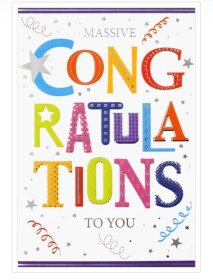 (image for) SEL CARD MASSIVE CONGRATULATIO - STD