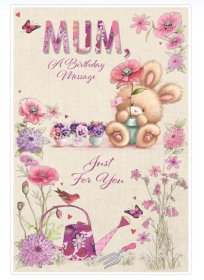 (image for) SEL B/DAY CARD MUM-JUST FOR U - LARGE
