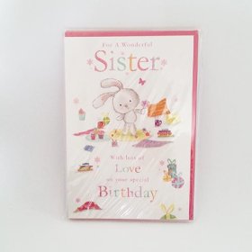 (image for) SEL B/DAY CARD - SISTER - SMALL