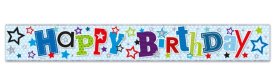 (image for) SEL B/DAY BANNER H/B'DAY STAR - 2.5M