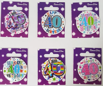 (image for) SEL B/DAY BADGES- 40TH B'DAY