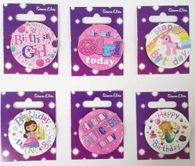 (image for) SEL B/DAY BADGES- B'DAY GIRL - STD