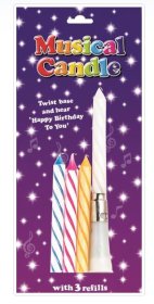 (image for) SEL B/DAY MUSICAL CANDLE - STD