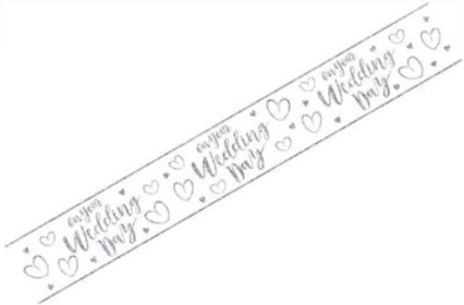 (image for) SEL WALL BANNER WEDDING DAY