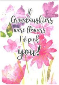 (image for) SEL B/DAY CARD -GRAND DAUGHTER - LARGE