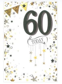 (image for) SEL B/DAY CARD- AGE 60 MALE - STD