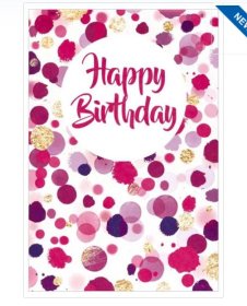 (image for) SEL B/DAY CARD-H/B'DAY FEMALE - STD