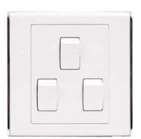 (image for) E/STAR 3GANG 2WAY LIGHT SWITCH