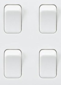 (image for) E/STAR 4GANG 2WAY LIGHT SWITCH - 10AX