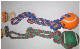(image for) PET TOY DOG ROPE KNOT BALL - 41CM