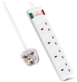 (image for) E/STAR 4WAY EXTEN LEAD WHITE - 10M