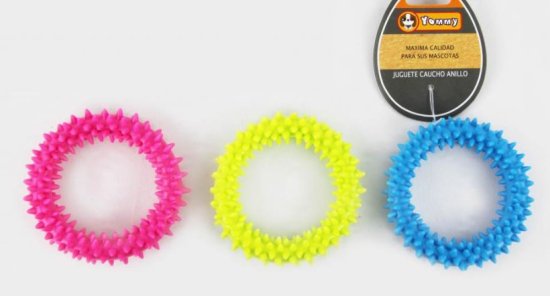 (image for) PET TOY RUBBER CIRCLE - 9CM