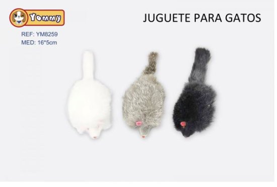 (image for) PET TOY MOUSE FOR CAT - 16X5CM