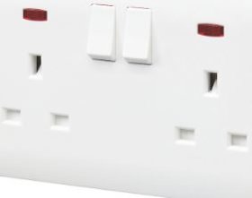 (image for) E/STAR 2GANG SWITCH SOCKET NEO - 13A