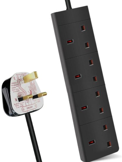 (image for) E/STAR 4WAY EXTEN LEAD WHITE - 5M