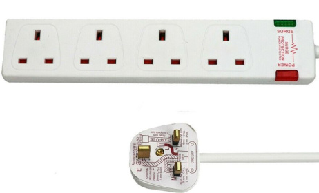 (image for) E/STAR 4WAY EXTEN LEAD WHITE