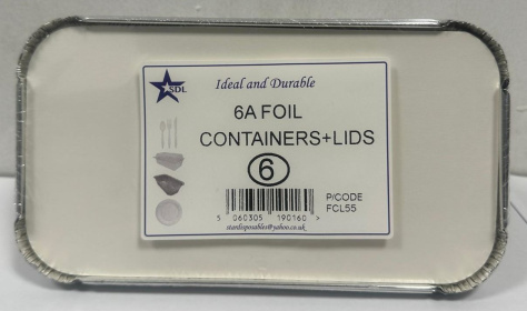 (image for) SDL FOIL CONTAINER+LID 6S