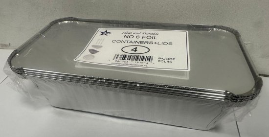 (image for) SDL FOIL CONTAINER+LID 4S - NO.6