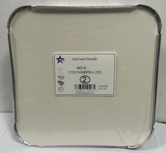 (image for) SDL FOIL CONTAINER+LID 2S - NO.10