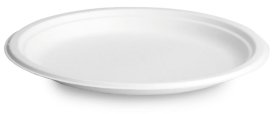 (image for) SDL BAGASSE PLATE ROUN WHI 10S - 10"
