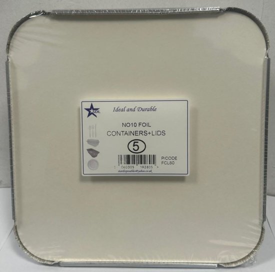 (image for) SDL FOIL CONTAINER+LID 5S - NO.10