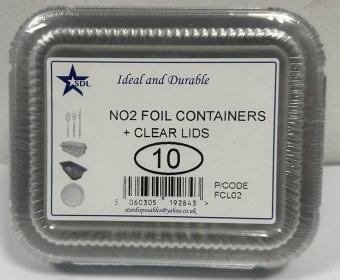 (image for) SDL FOIL CONTAIN+LID CLEAR 10S