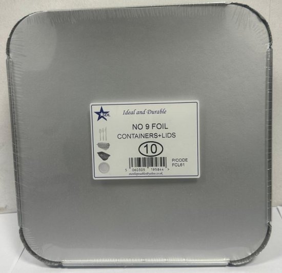 (image for) SDL FOIL CONTAINER+LID 10S - NO.9