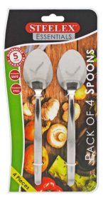 (image for) STEELEX SPOON S/STEEL DESSERT - PK4