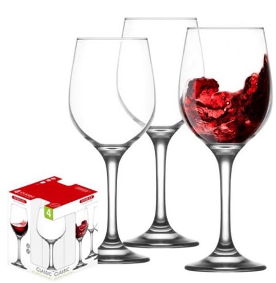 (image for) STEELEX WINE GLASS SET4 - 36CL