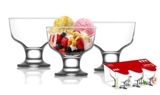 (image for) STEELEX SUNDAE GLASSWARE - 28CL