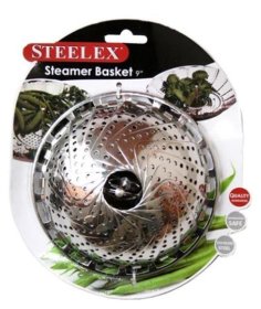 (image for) STEELEX STEAMER BASKET S/STEEL - 9"