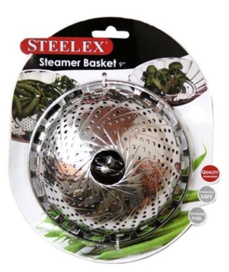 (image for) STEELEX STEAMER BASKET S/STEEL - 9\"