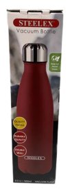 (image for) STEELEX VACUUM BOTTLE RED - 500ML